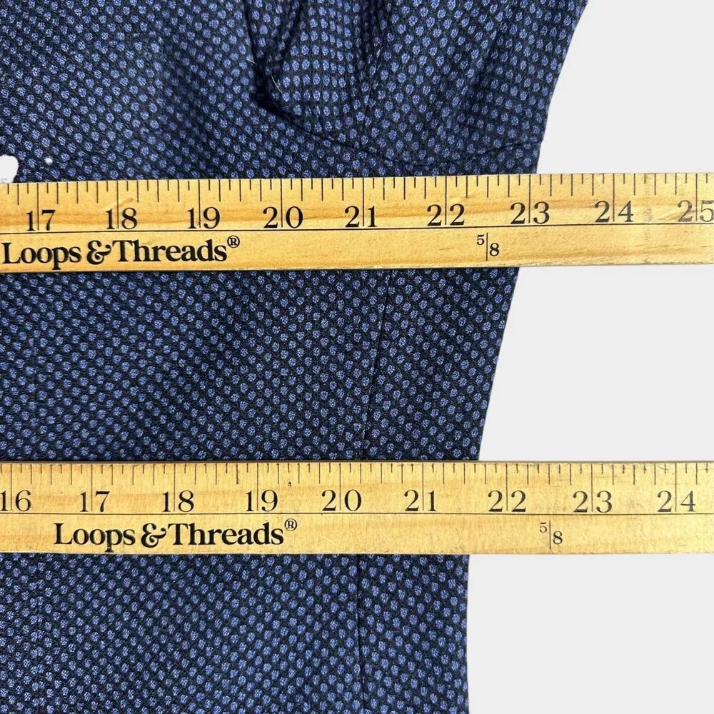 EREDI PISANO Made in Italy Mens Blazer 46 US Sport Coat 2-Button Jacket Blue